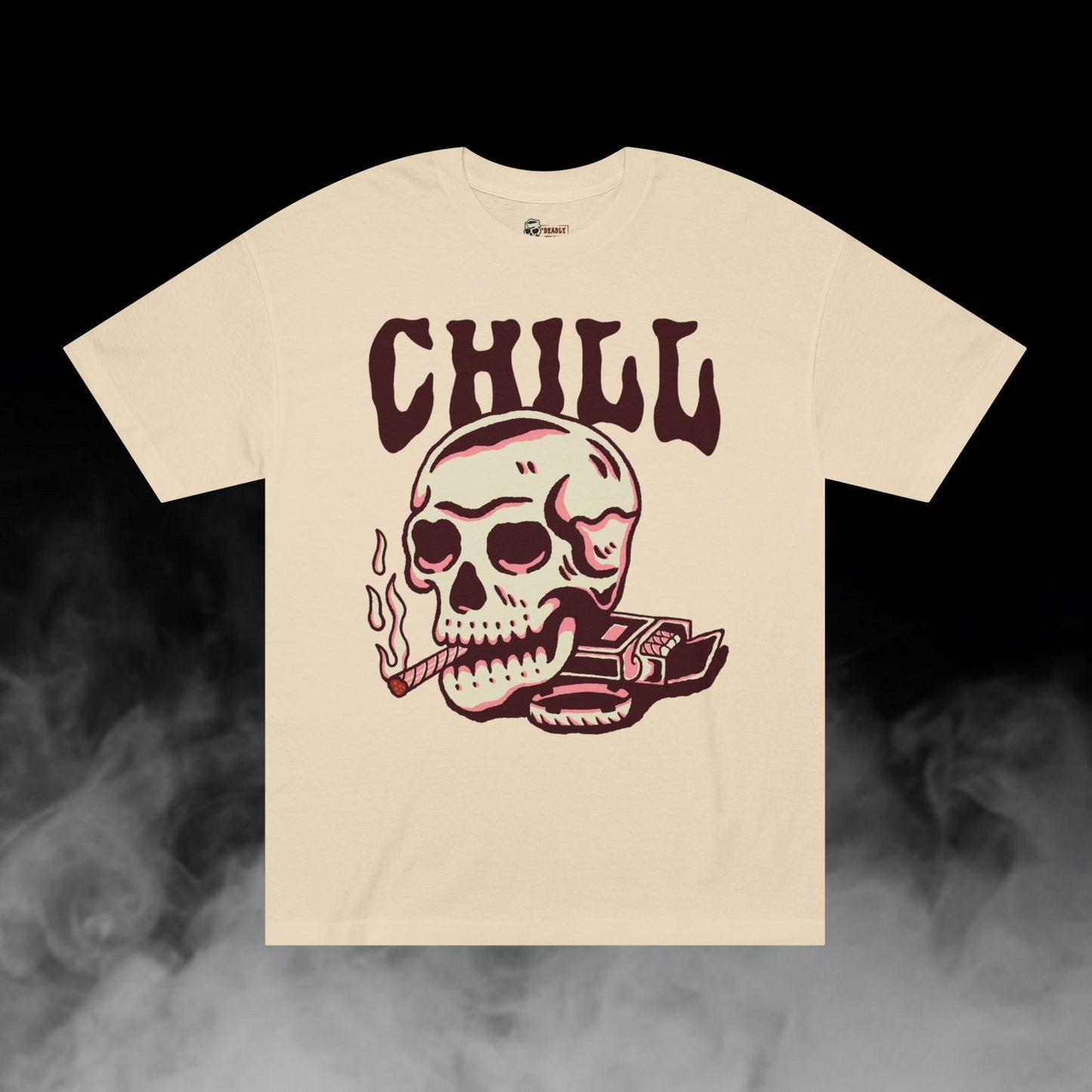 Deadly Nugs, Smoke Break T-Shirt, Premium, Unisex, Graphic T-Shirt, Sand