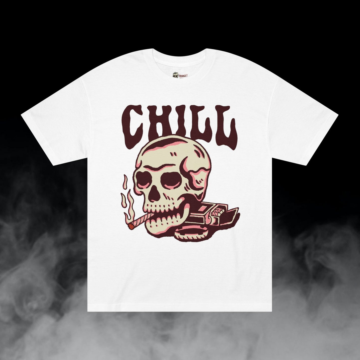 Deadly Nugs, Smoke Break T-Shirt, Premium, Unisex, Graphic T-Shirt, White