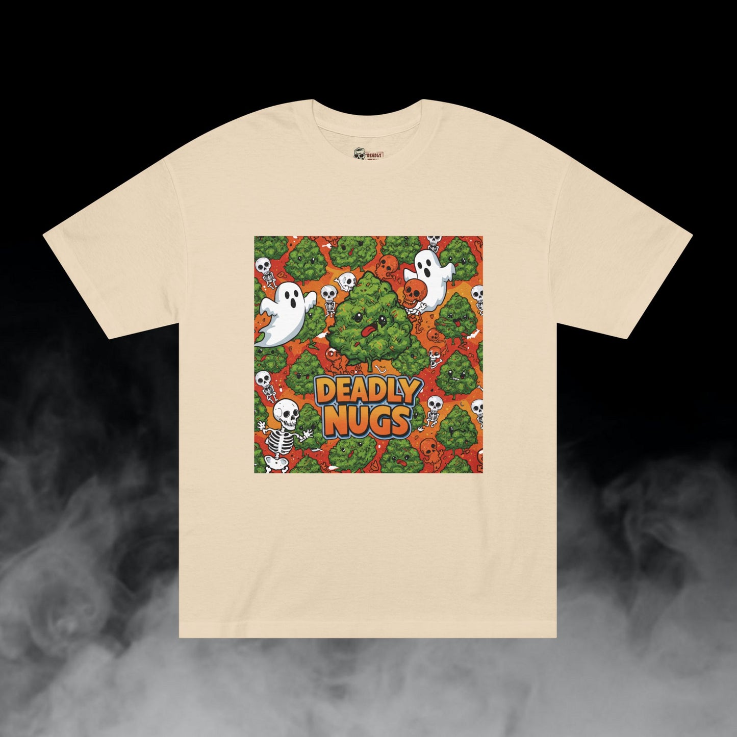 Deadly Nugs, Smoosh T-Shirt, Premium, Unisex, Graphic T-Shirt, Sand
