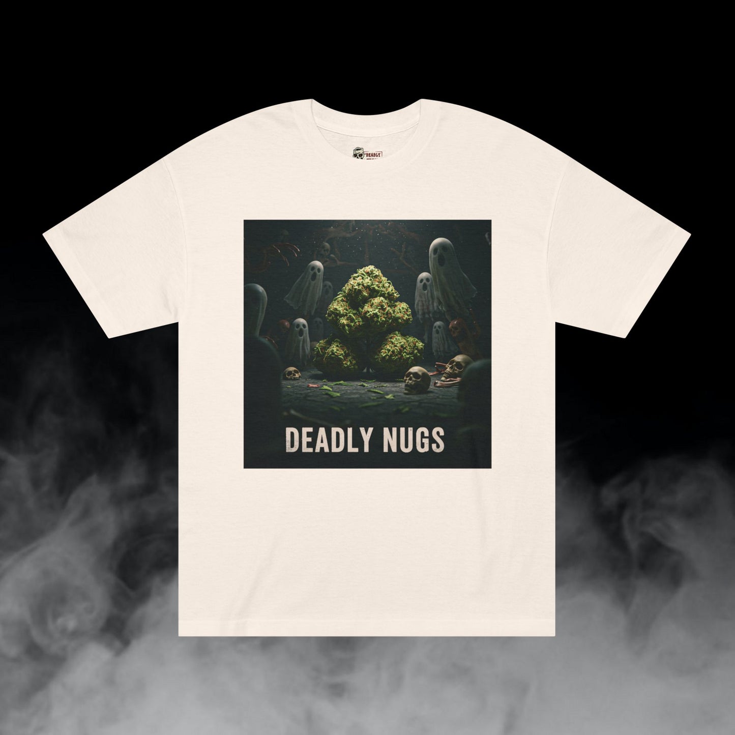 Deadly Nugs, Spook'd T-Shirt, Premium, Unisex, Graphic T-Shirt, Cream