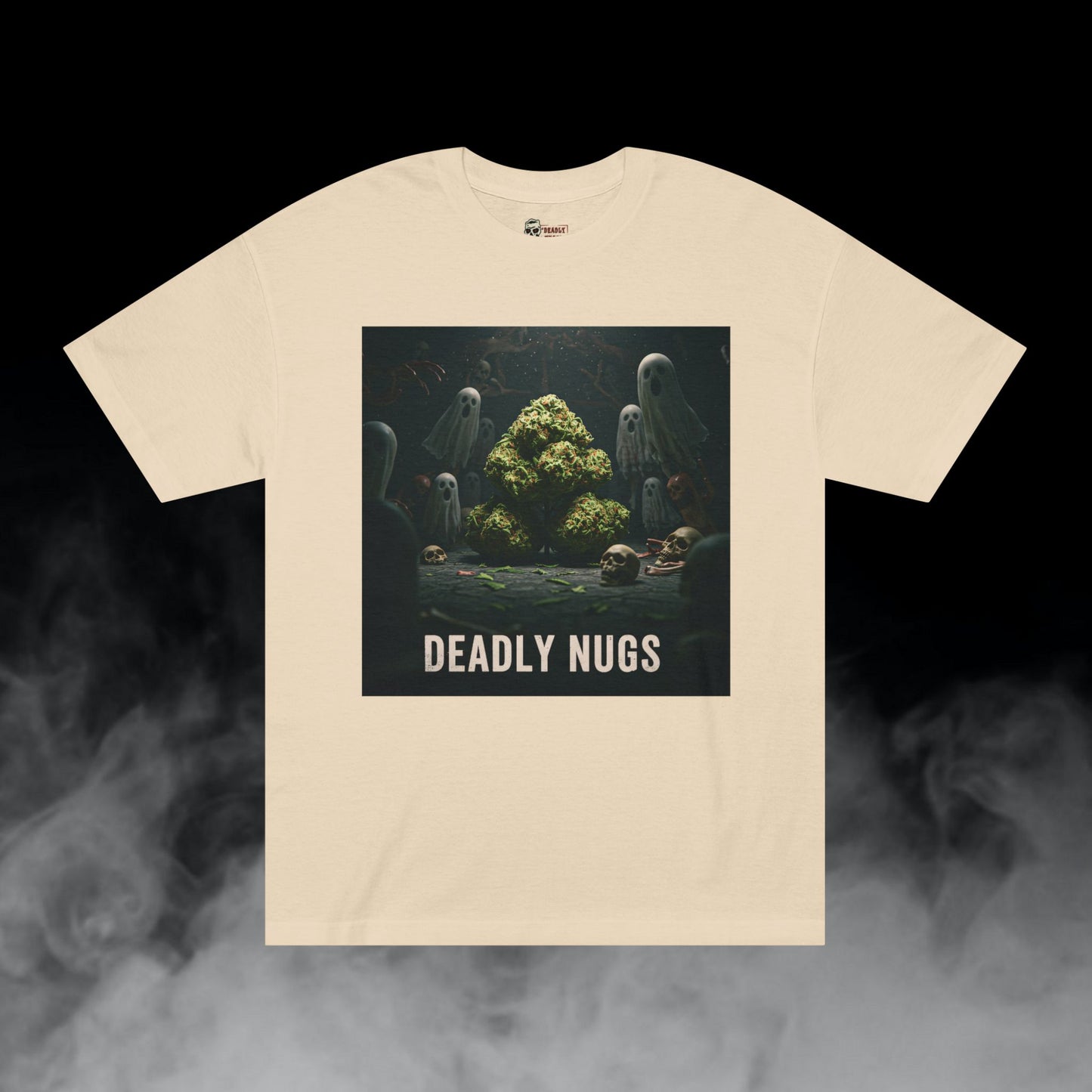 Deadly Nugs, Spook'd T-Shirt, Premium, Unisex, Graphic T-Shirt, Sand