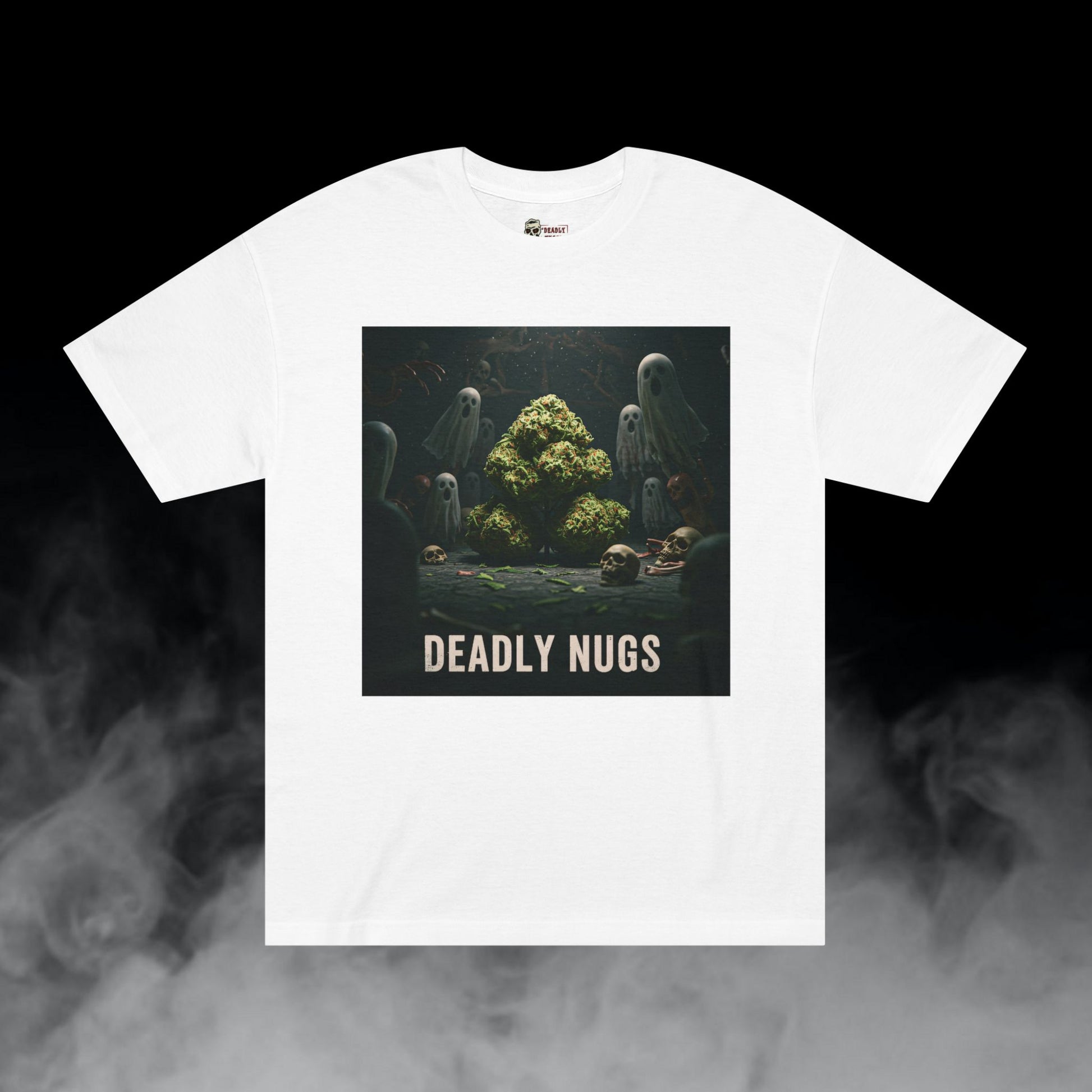 Deadly Nugs, Spook'd T-Shirt, Premium, Unisex, Graphic T-Shirt, White