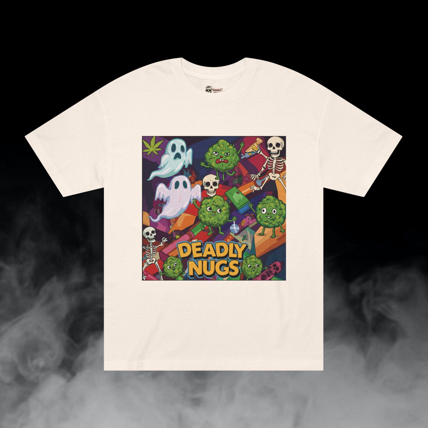 Deadly Nugs, Spooky High T-Shirt, Premium, Unisex, Graphic T-Shirt, Cream
