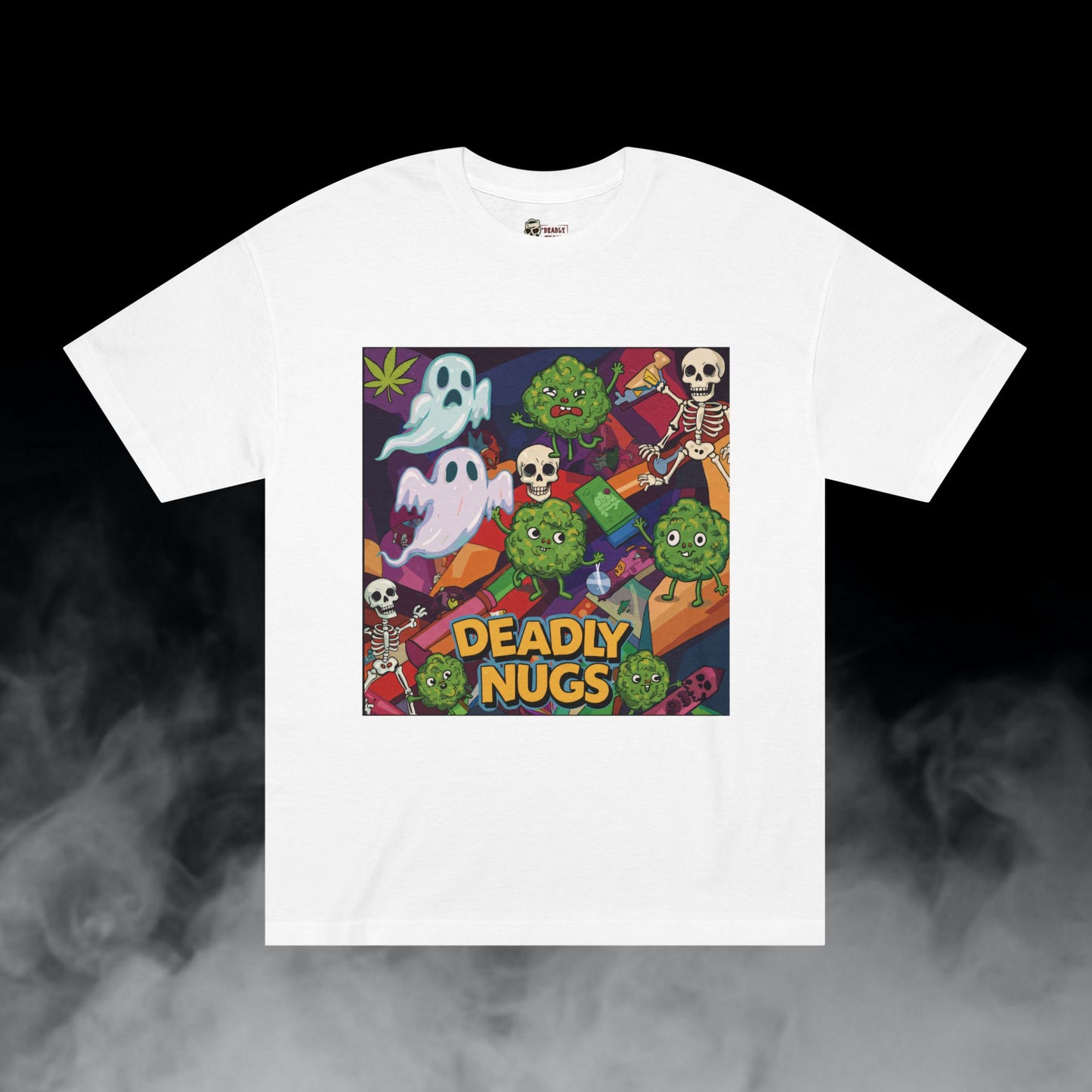 Deadly Nugs, Spooky High T-Shirt, Premium, Unisex, Graphic T-Shirt, White