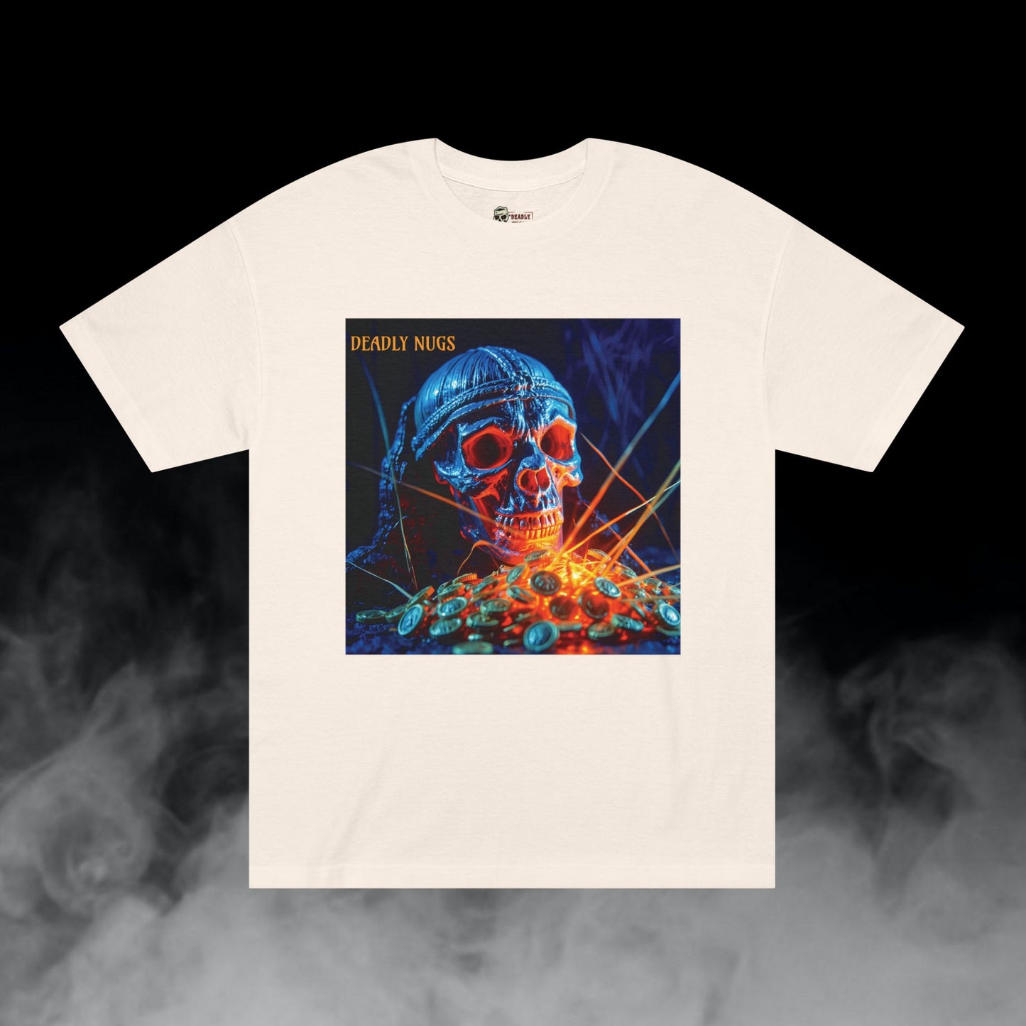 Deadly Nugs, Stoned T-Shirt, Premium, Unisex, Graphic T-Shirt, Cream