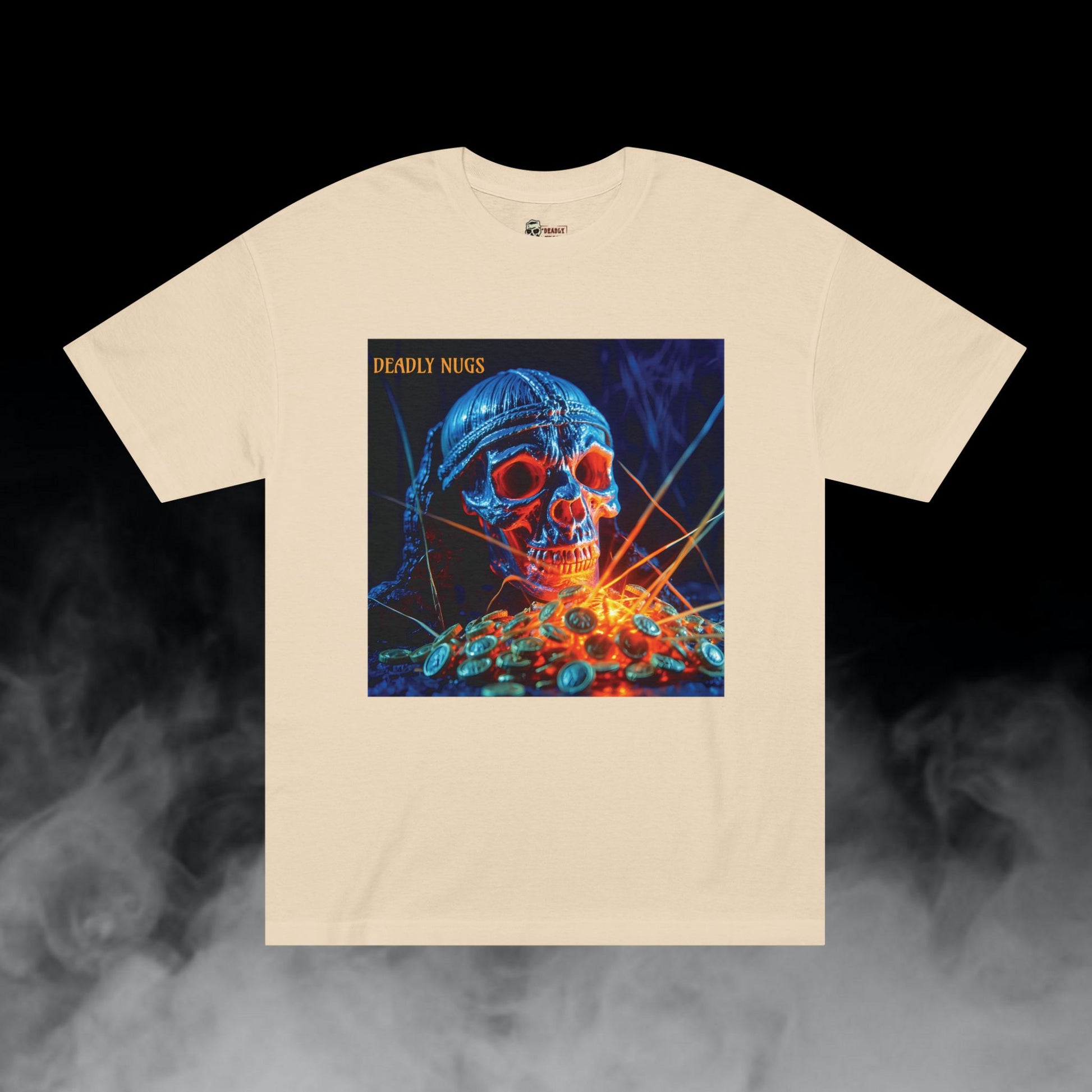Deadly Nugs, Stoned T-Shirt, Premium, Unisex, Graphic T-Shirt, Sand