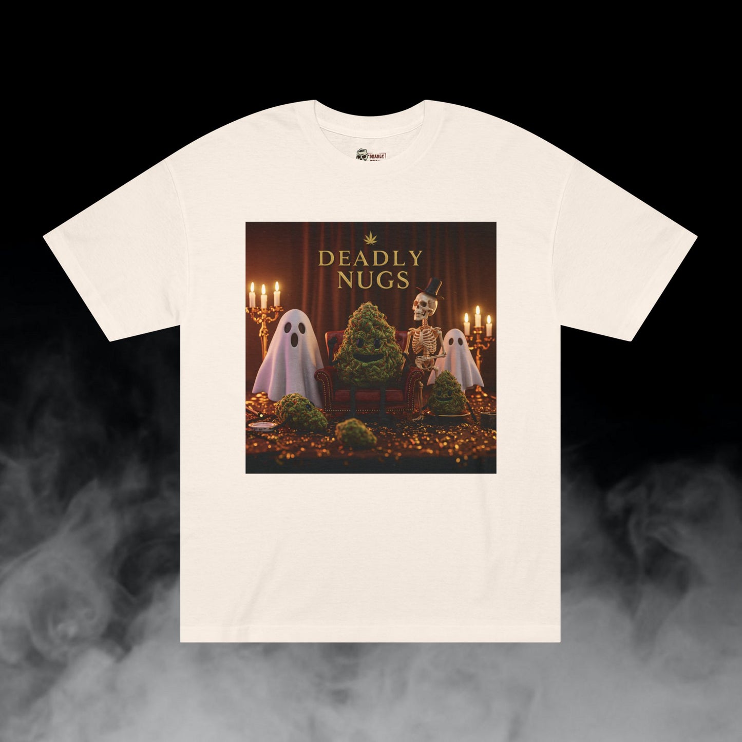 Deadly Nugs, Supernatural Sophistication T-Shirt, Premium, Unisex, Graphic T-Shirt, Cream