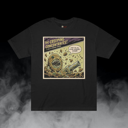 Deadly Nugs, The Creeping Concentrates! T-Shirt, Premium, Unisex, Graphic T-Shirt, Black, Front