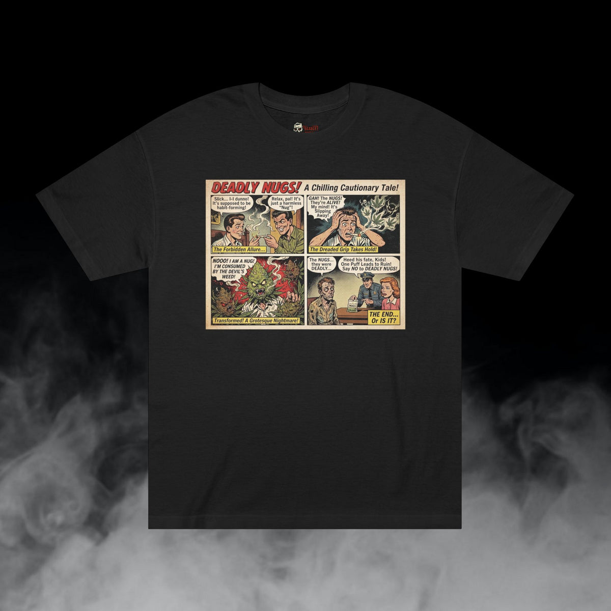 Deadly Nugs, The Dreaded Grip T-Shirt, Premium, Unisex, Graphic T-Shirt, Black, Front