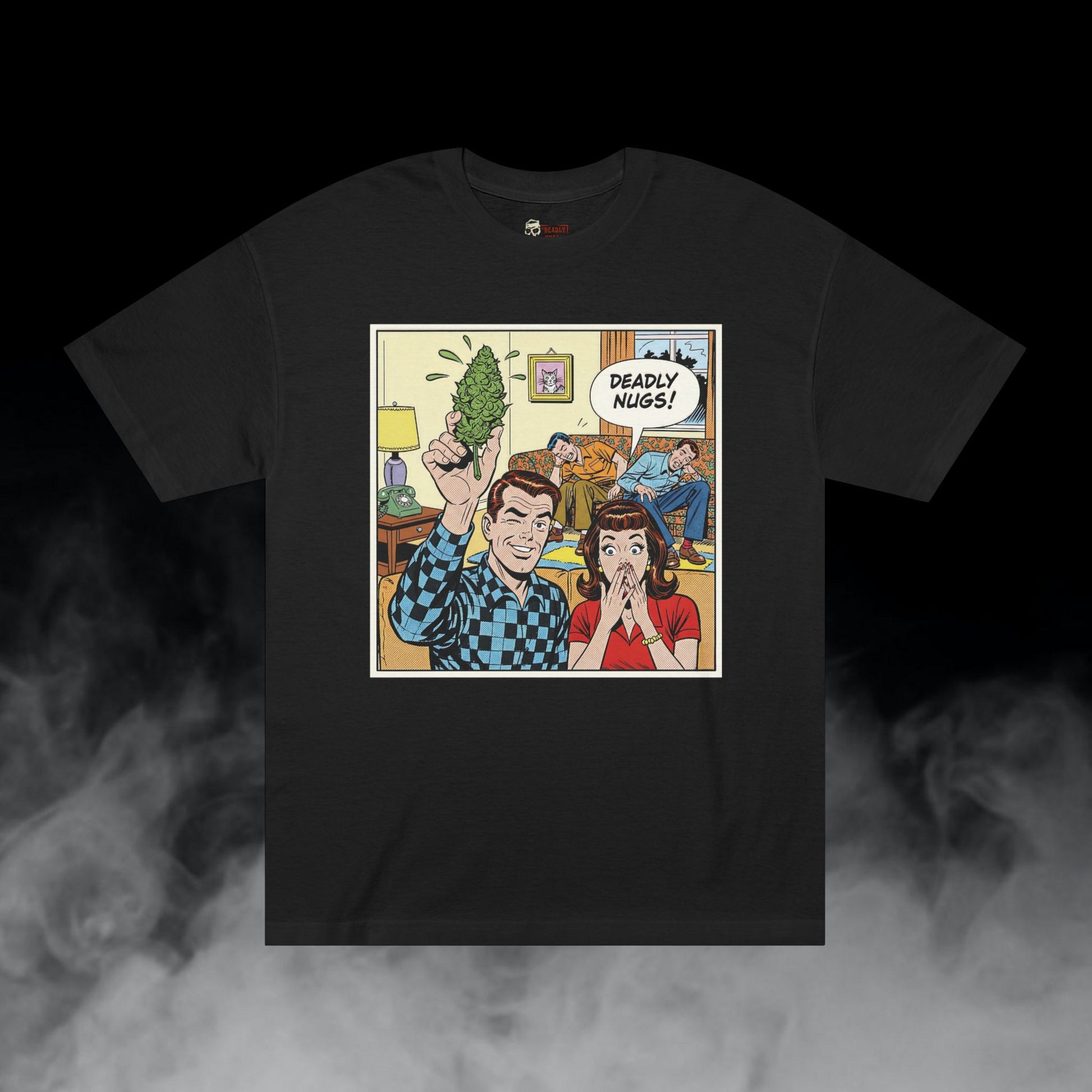 Deadly Nugs, The Living Room Legend T-Shirt, Premium, Unisex, Graphic T-Shirt, Black, Front