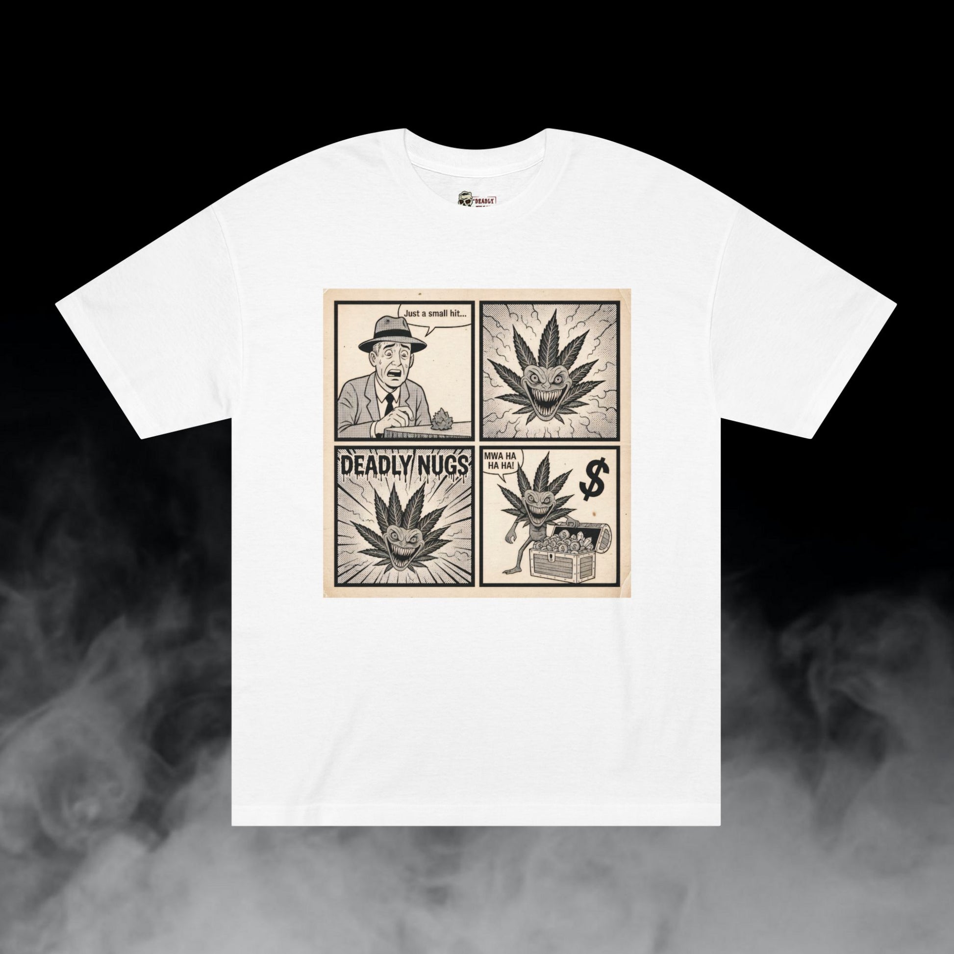 Deadly Nugs, The Price of a Puff T-Shirt, Premium, Unisex, Graphic T-Shirt, White