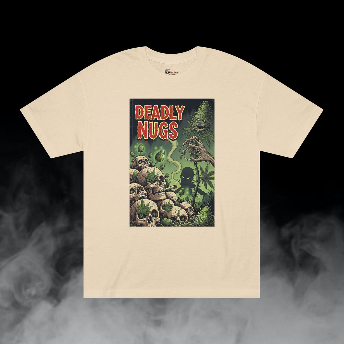 Deadly Nugs, The Reaper's Reserve T-Shirt, Premium, Unisex, Graphic T-Shirt, Sand, Front