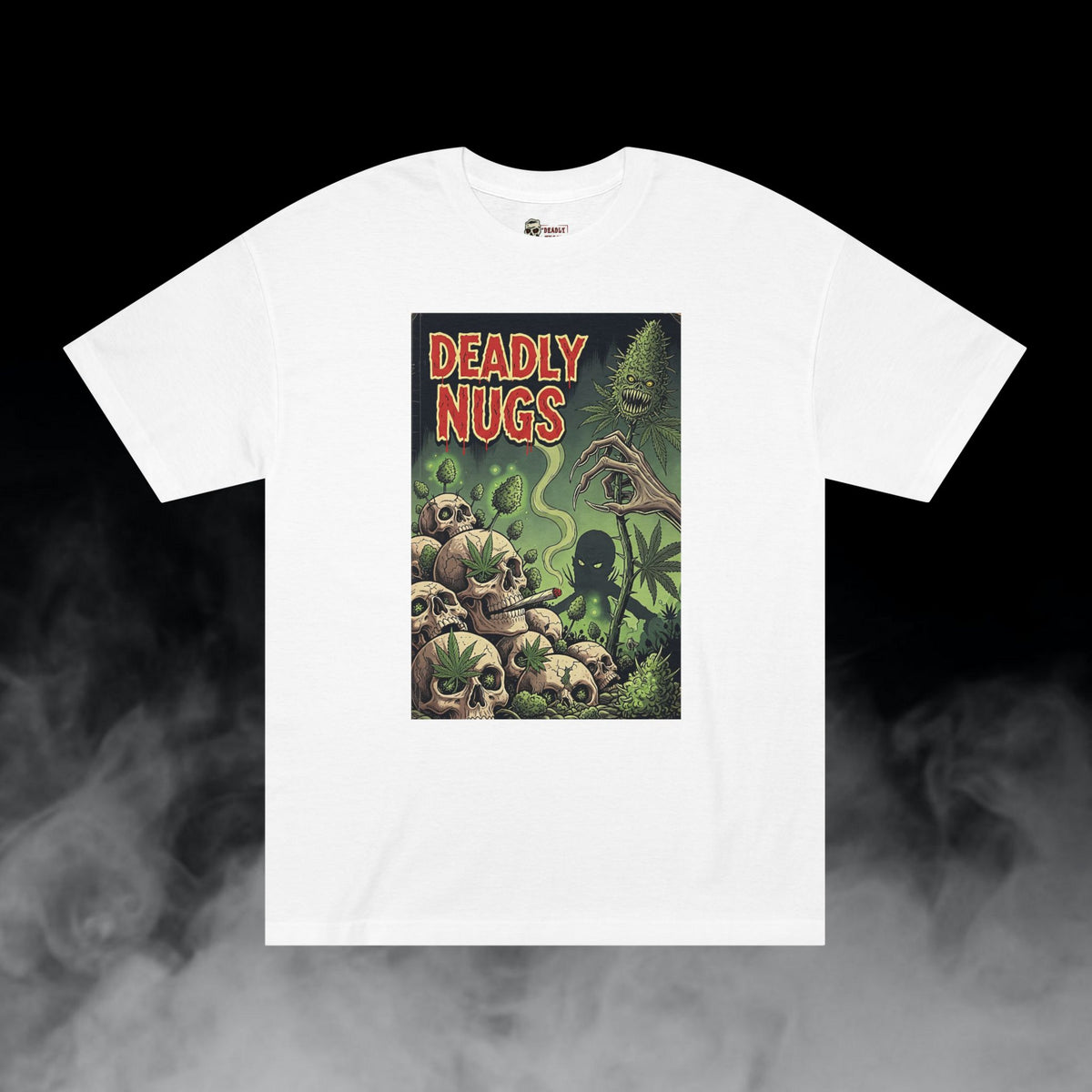 Deadly Nugs, The Reaper's Reserve T-Shirt, Premium, Unisex, Graphic T-Shirt, White, Front