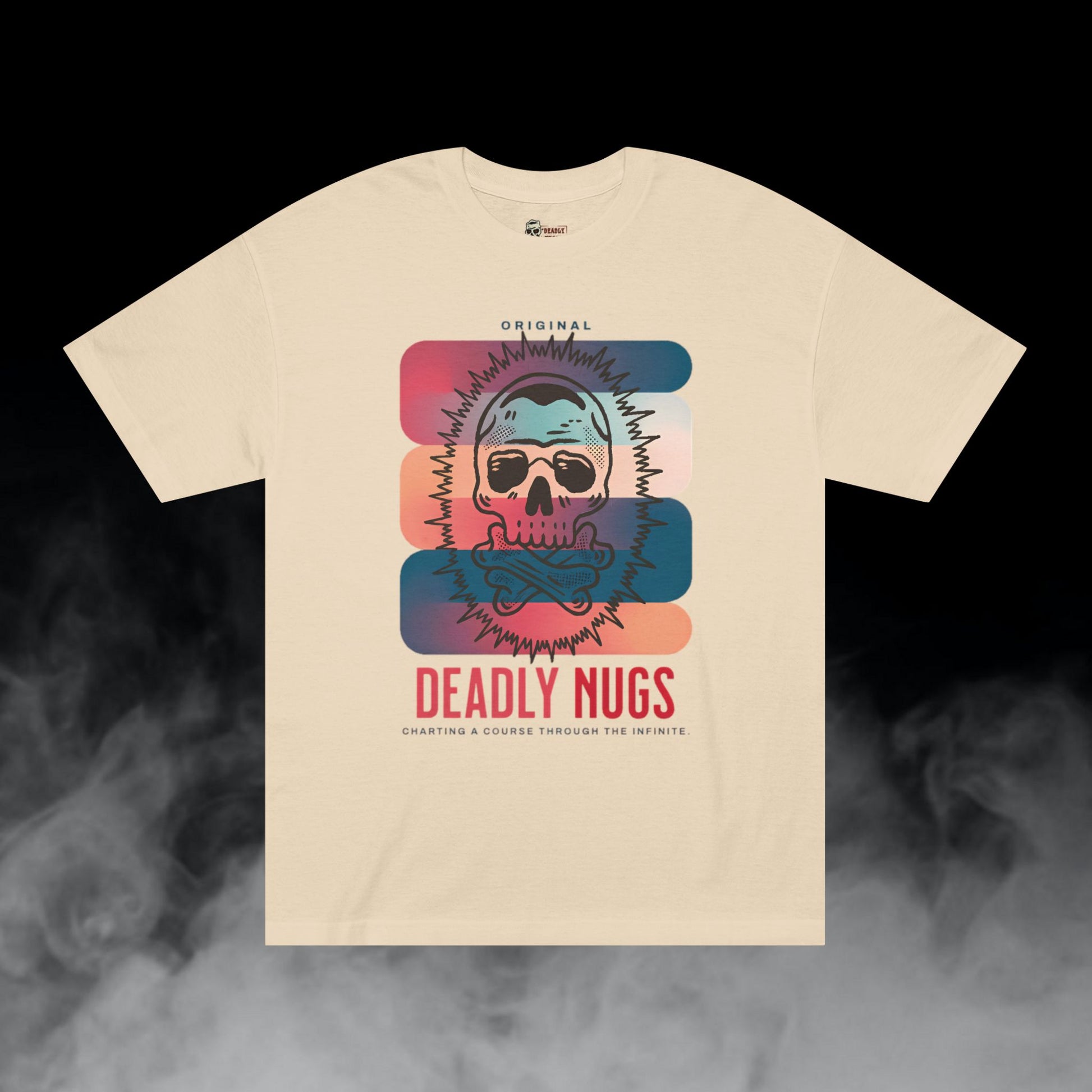 Deadly Nugs, Through the Infinite T-Shirt, Premium, Unisex, Graphic T-Shirt, Sand