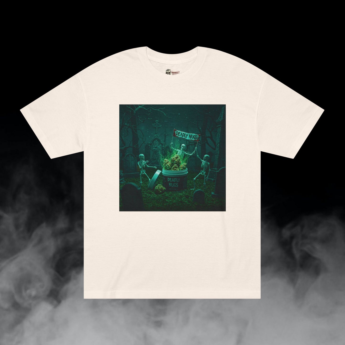 Deadly Nugs, To the Grave T-Shirt, Premium, Unisex, Graphic T-Shirt, Cream