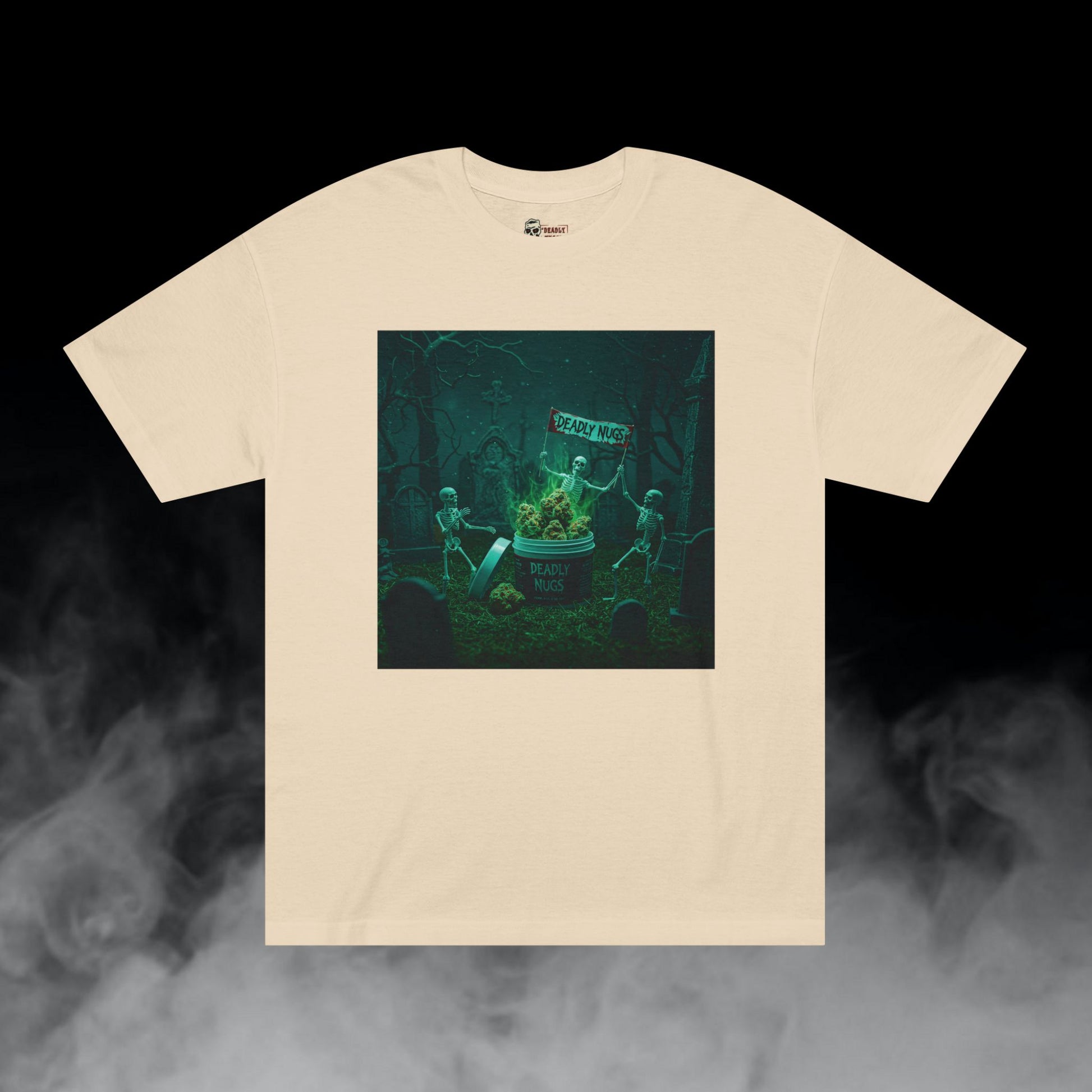Deadly Nugs, To the Grave T-Shirt, Premium, Unisex, Graphic T-Shirt, Sand