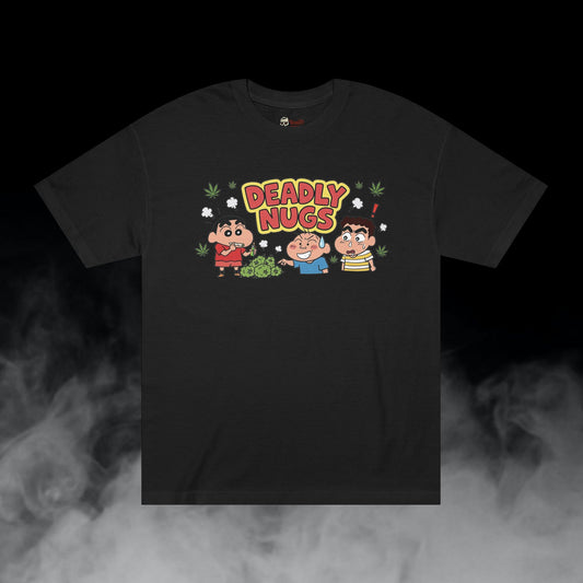 Deadly Nugs, Tokers Nohara T-Shirt, Premium, Unisex, Graphic T-Shirt, Black, Front