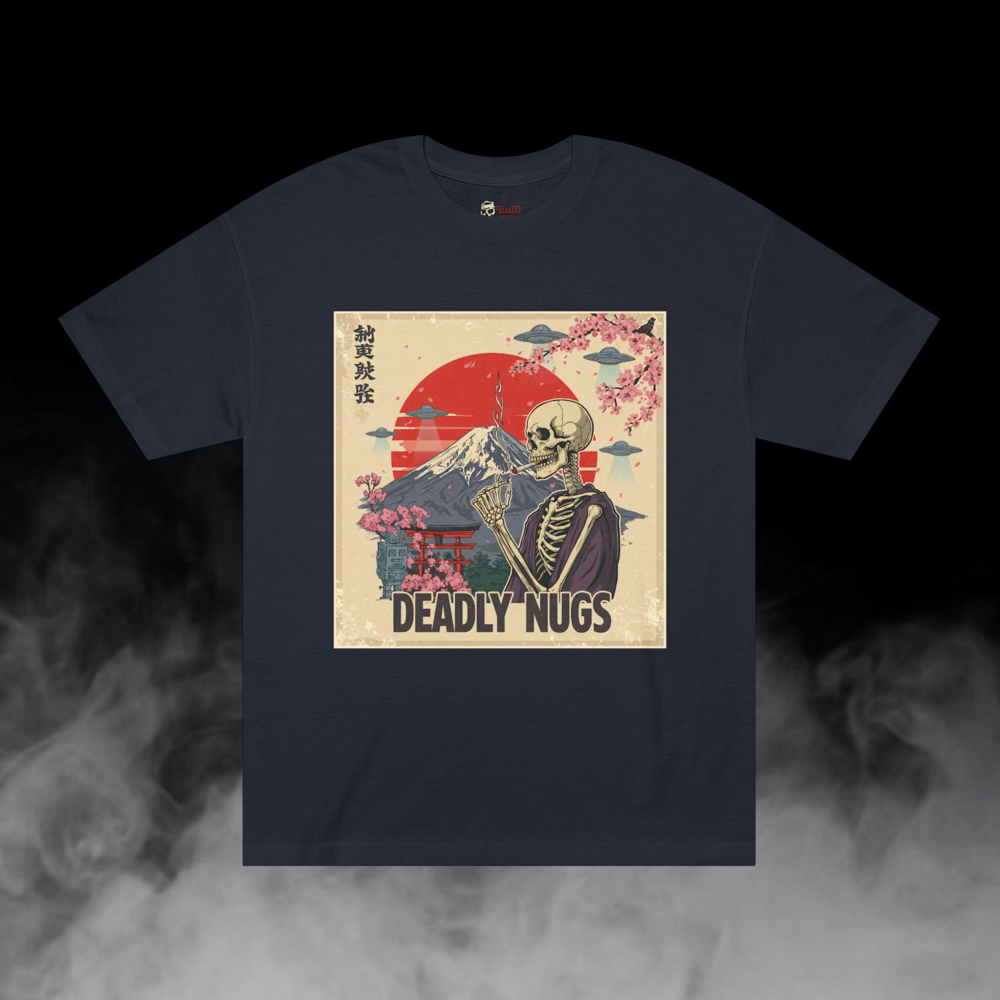 Deadly Nugs, UFO Japan T-Shirt, Premium, Unisex, Graphic T-Shirt, Black