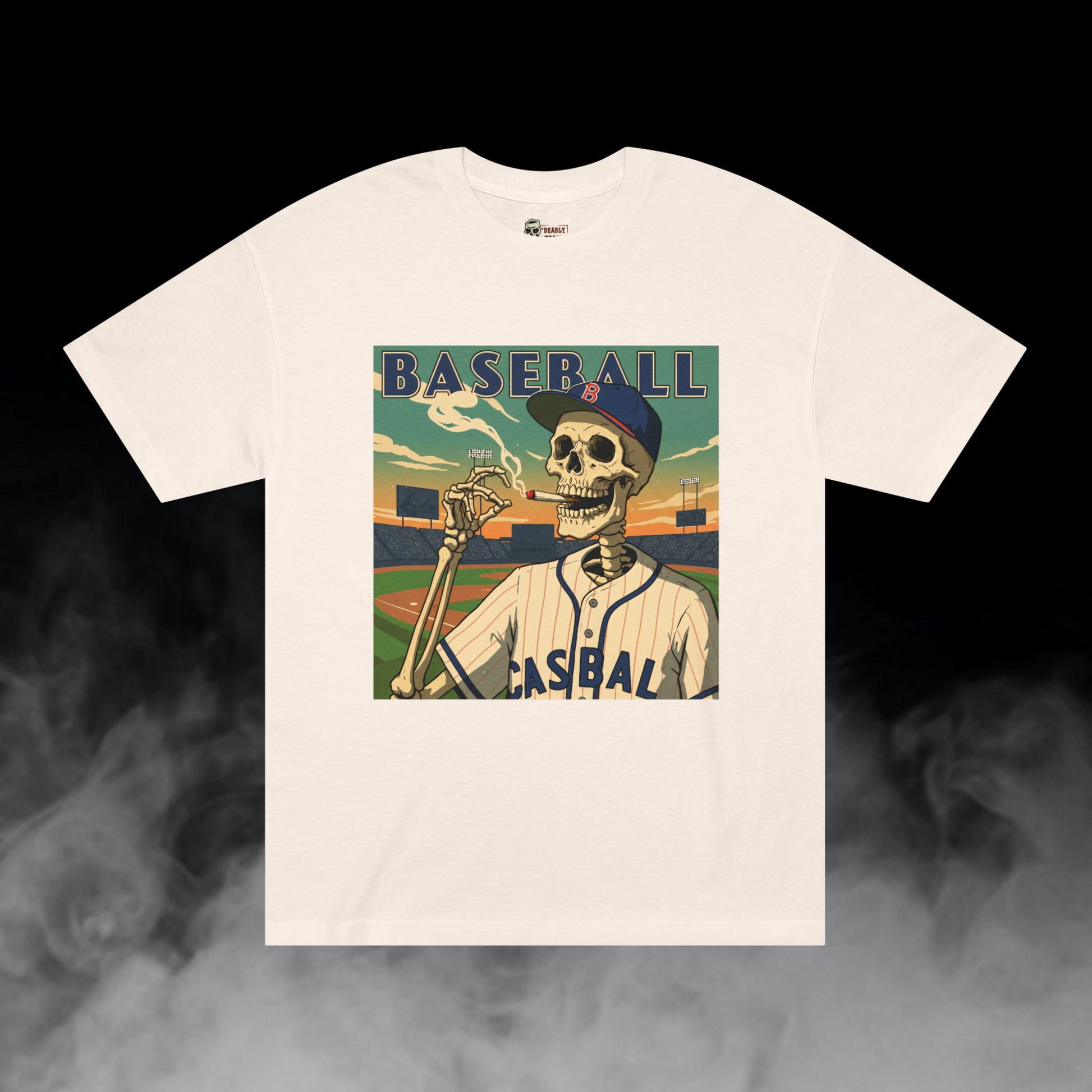 Deadly Nugs, Vintage Baseball T-Shirt, Premium, Unisex, Graphic T-Shirt, Cream