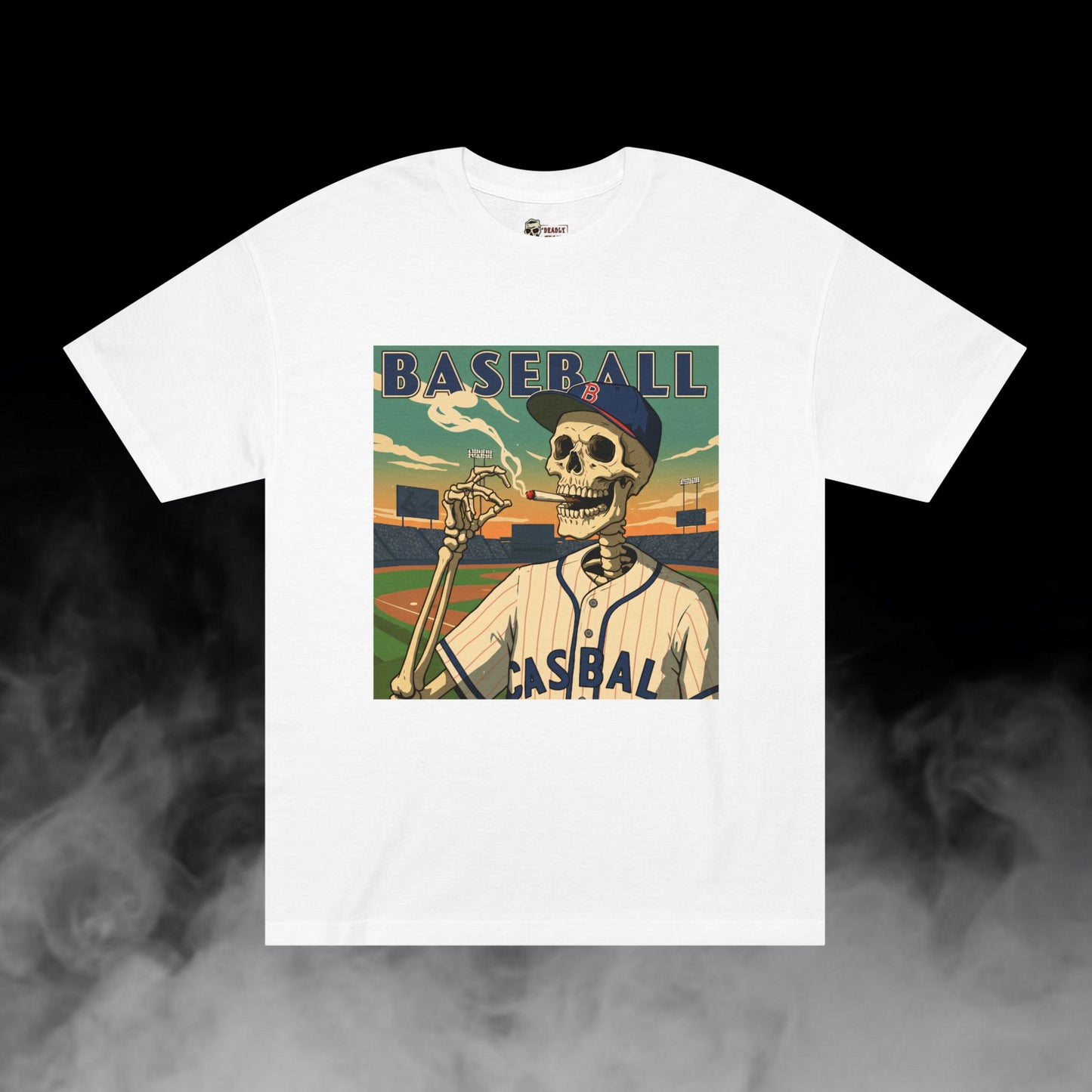 Deadly Nugs, Vintage Baseball T-Shirt, Premium, Unisex, Graphic T-Shirt, White