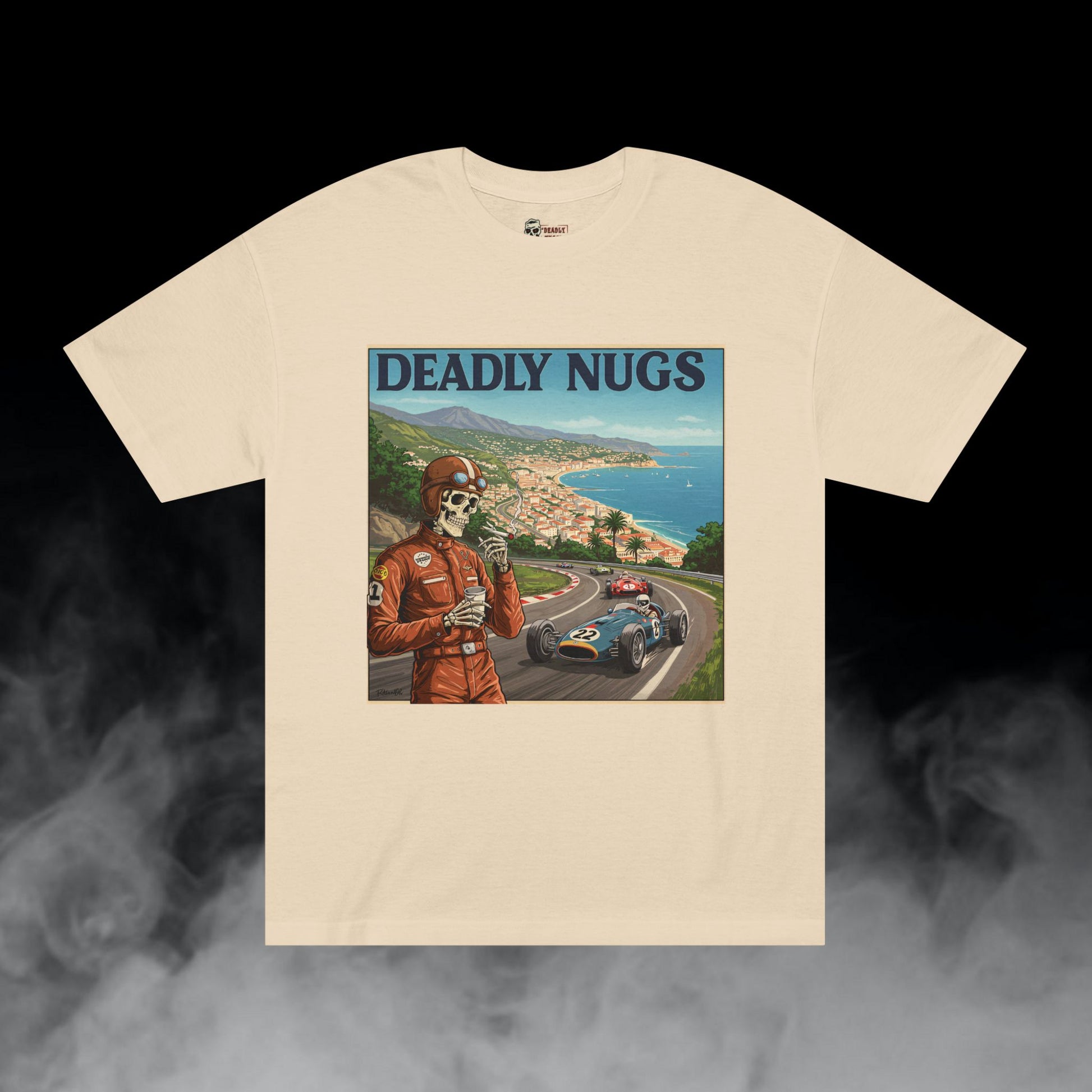 Deadly Nugs, Vintage Racing T-Shirt, Premium, Unisex, Graphic T-Shirt, Sand
