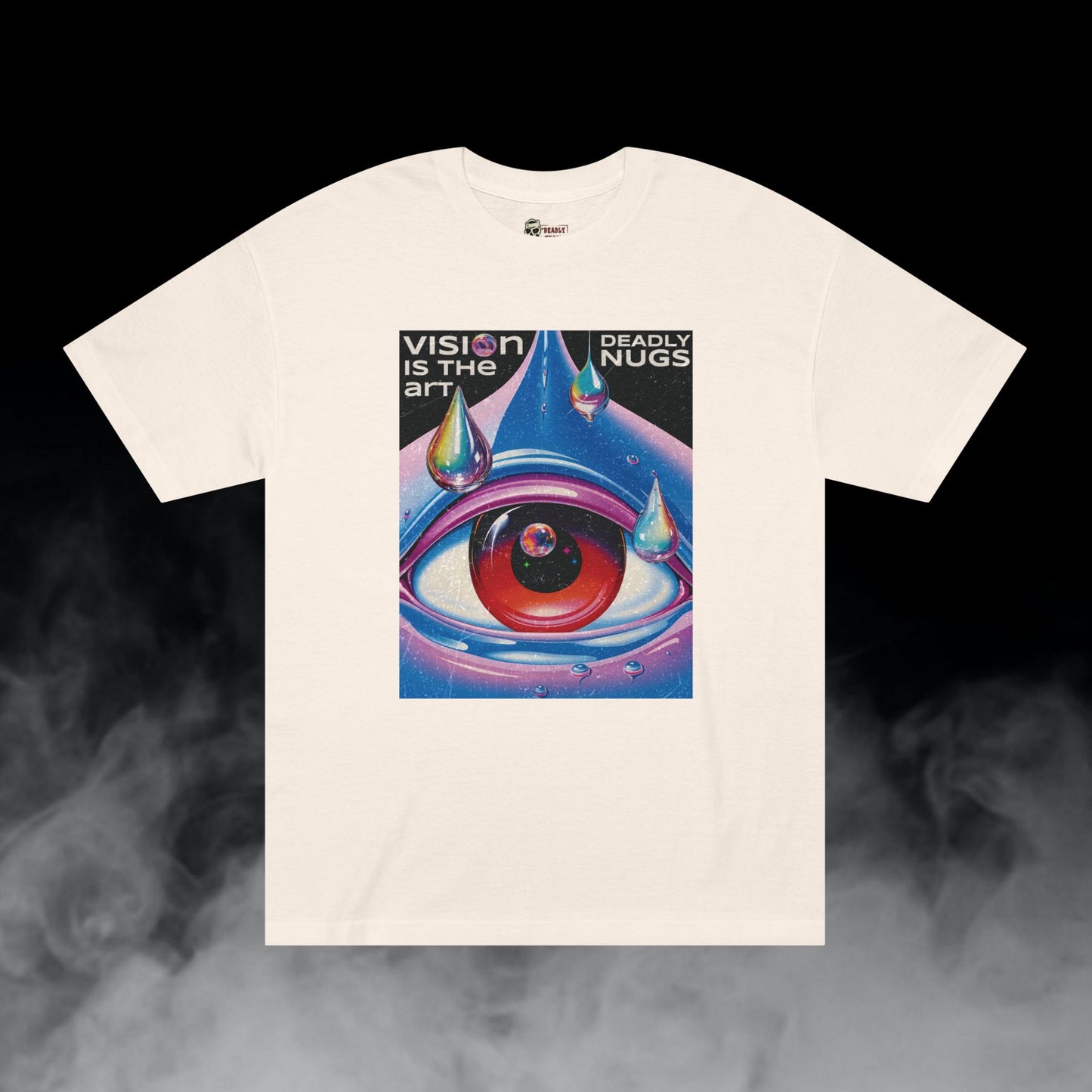 Deadly Nugs, Vision is the Art T-Shirt, Premium, Unisex, Graphic T-Shirt, Cream