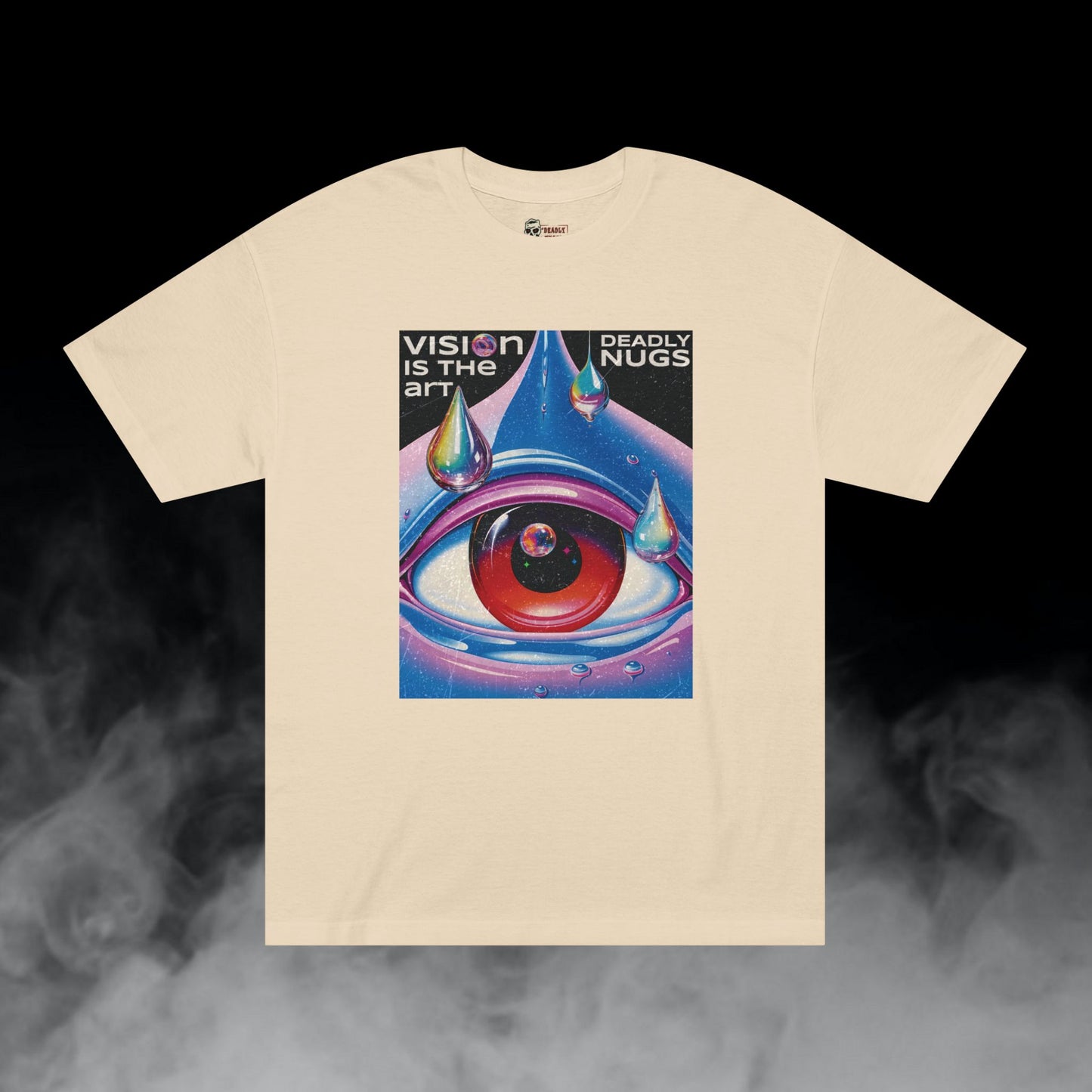 Deadly Nugs, Vision is the Art T-Shirt, Premium, Unisex, Graphic T-Shirt, Sand