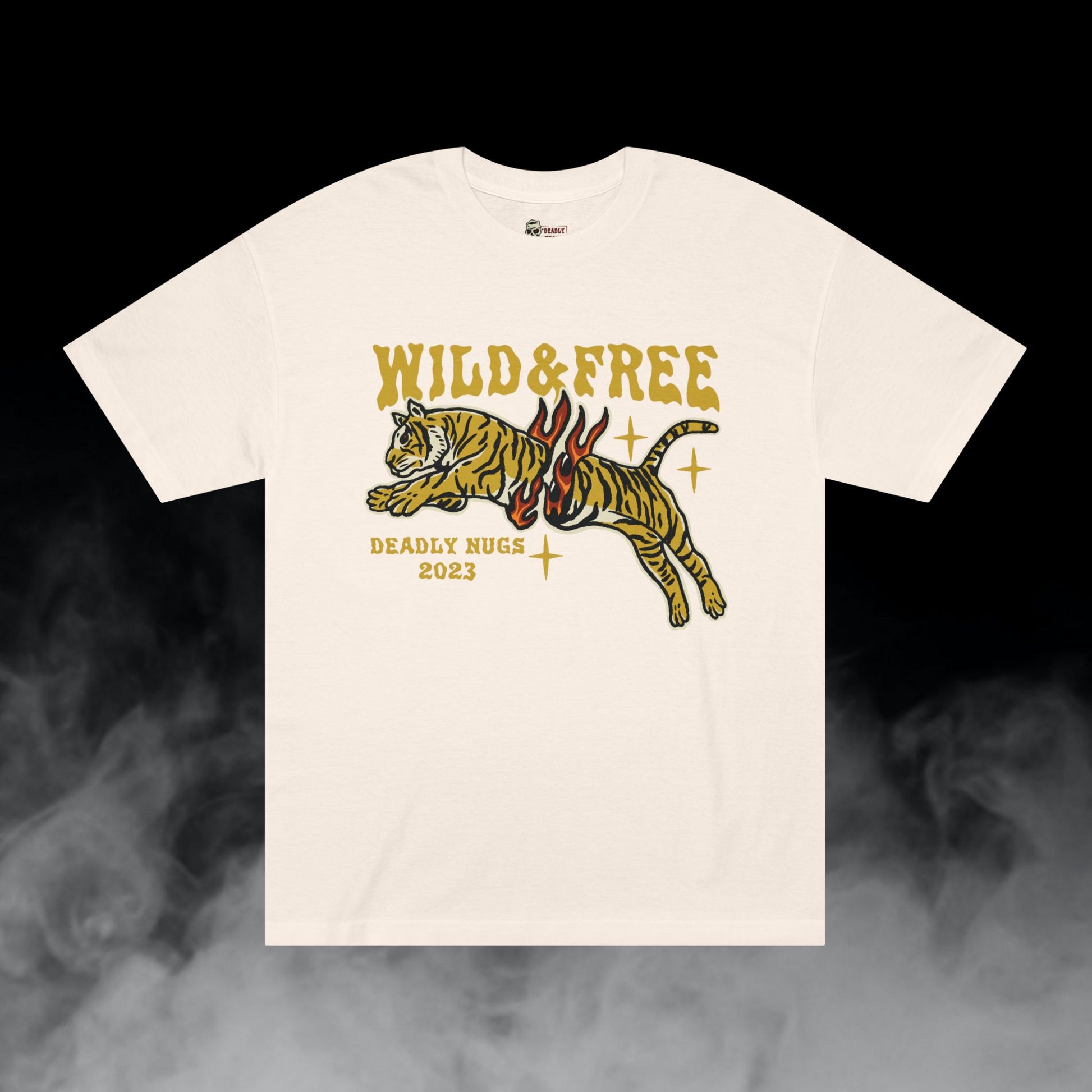 Deadly Nugs, Wild & Free T-Shirt, Premium, Unisex, Graphic T-Shirt, Cream