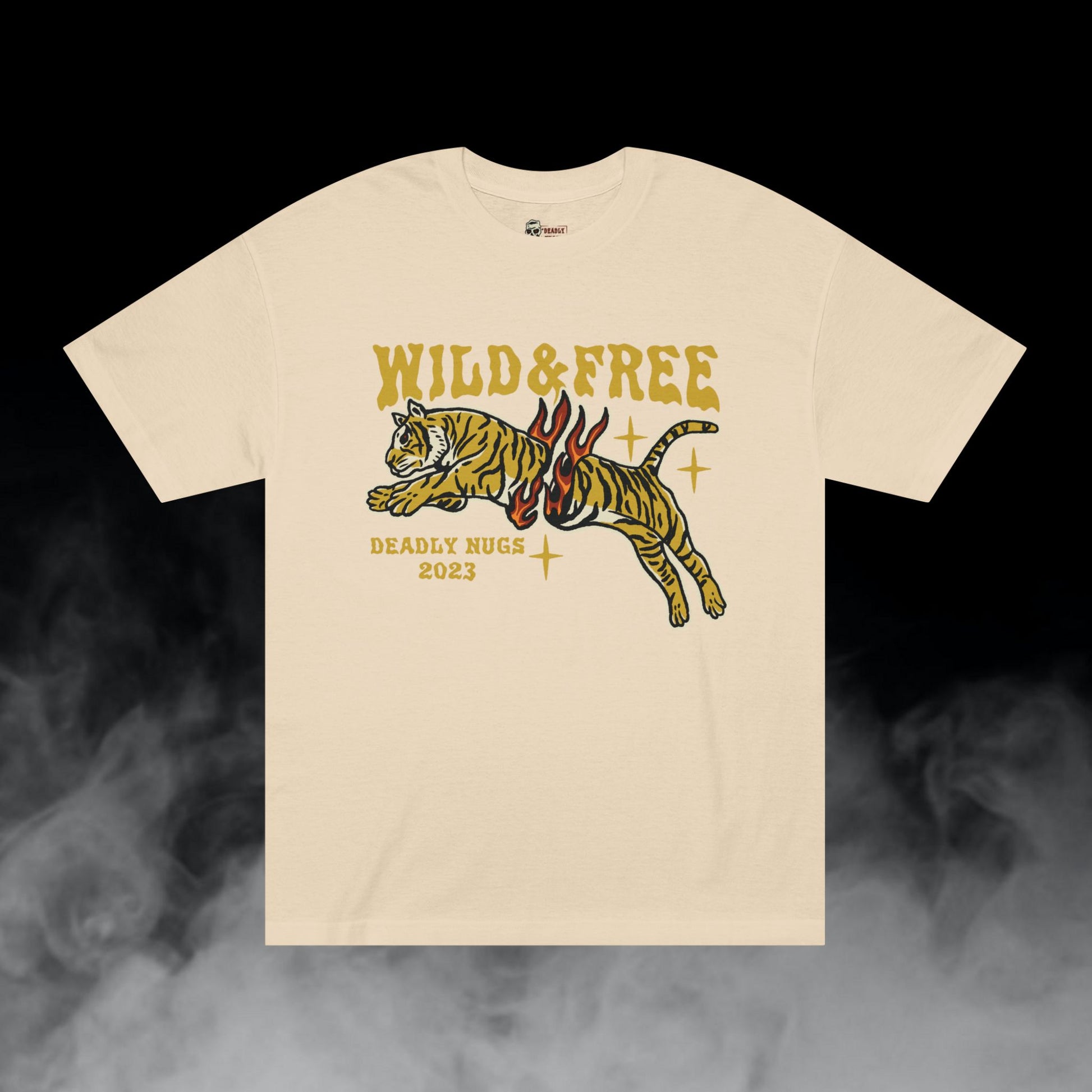 Deadly Nugs, Wild & Free T-Shirt, Premium, Unisex, Graphic T-Shirt, Sand