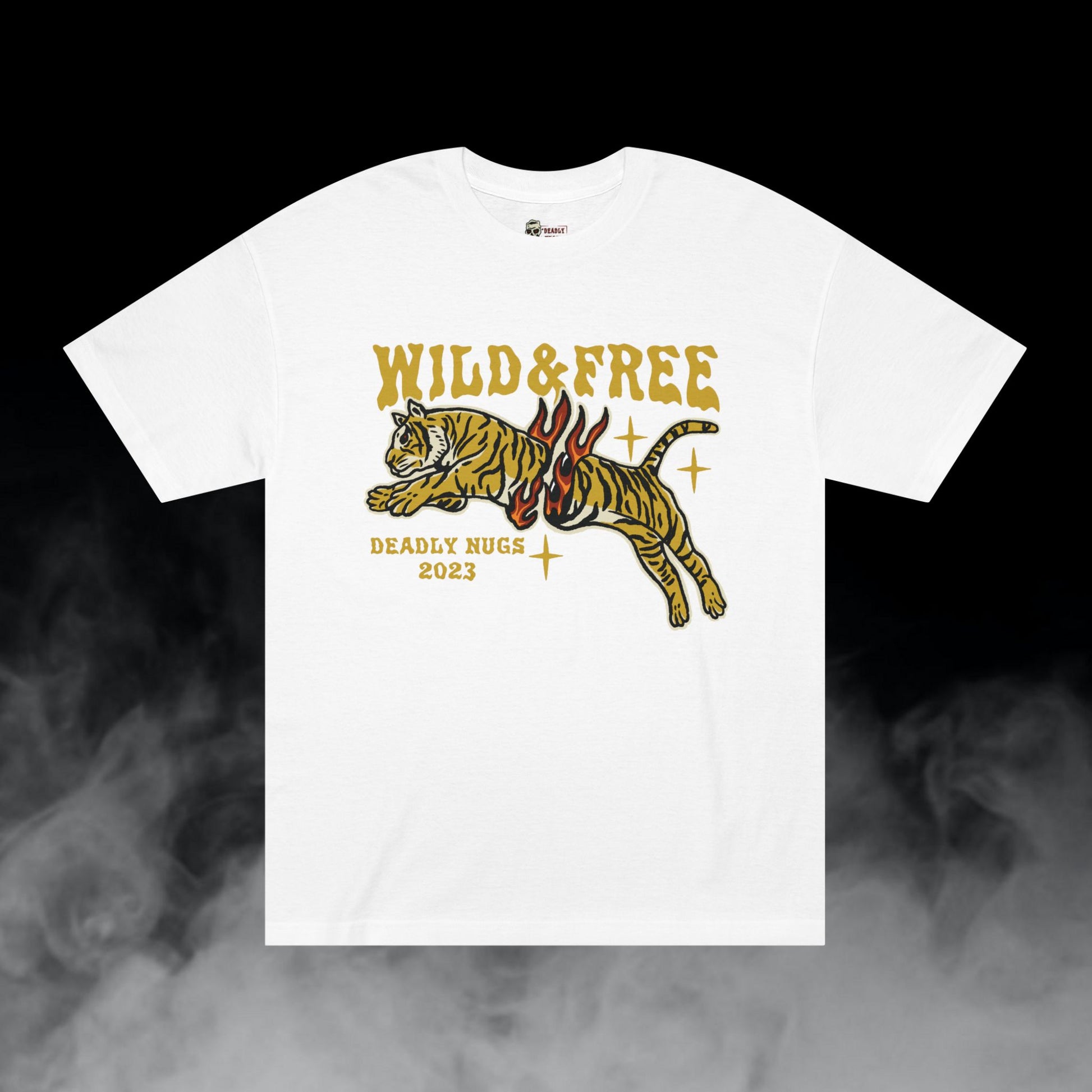 Deadly Nugs, Wild & Free T-Shirt, Premium, Unisex, Graphic T-Shirt, White