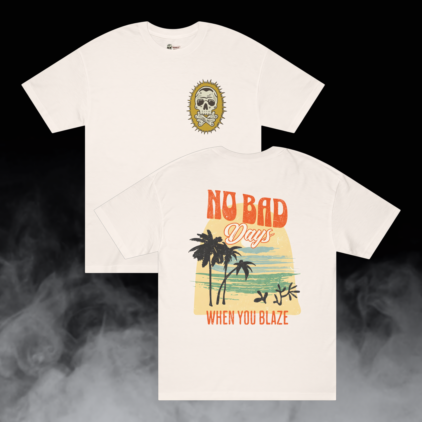Deadly Nugs, NBD T-Shirt, Premium, Unisex, Graphic T-Shirt, Cream, Front and Back